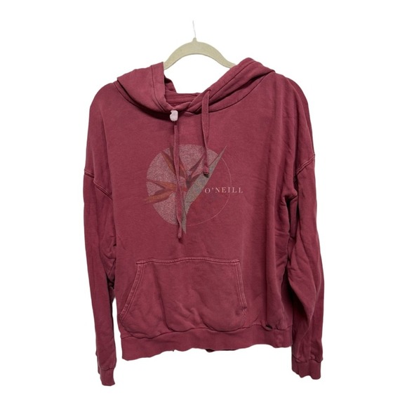 O'Neill Surf Women's Hoodie Red Skater Surfer Size Large Comfort - Picture 1 of 7